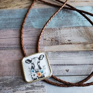 Handmade Western Bolo Tie Western necklace Cowgirl Western Boho Rodeo co…